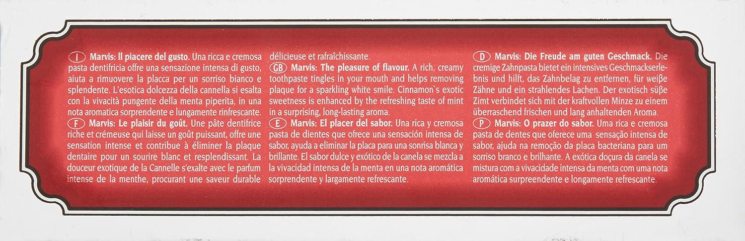 image:imageMarvis Cinnamon Mint Toothpaste13 oz