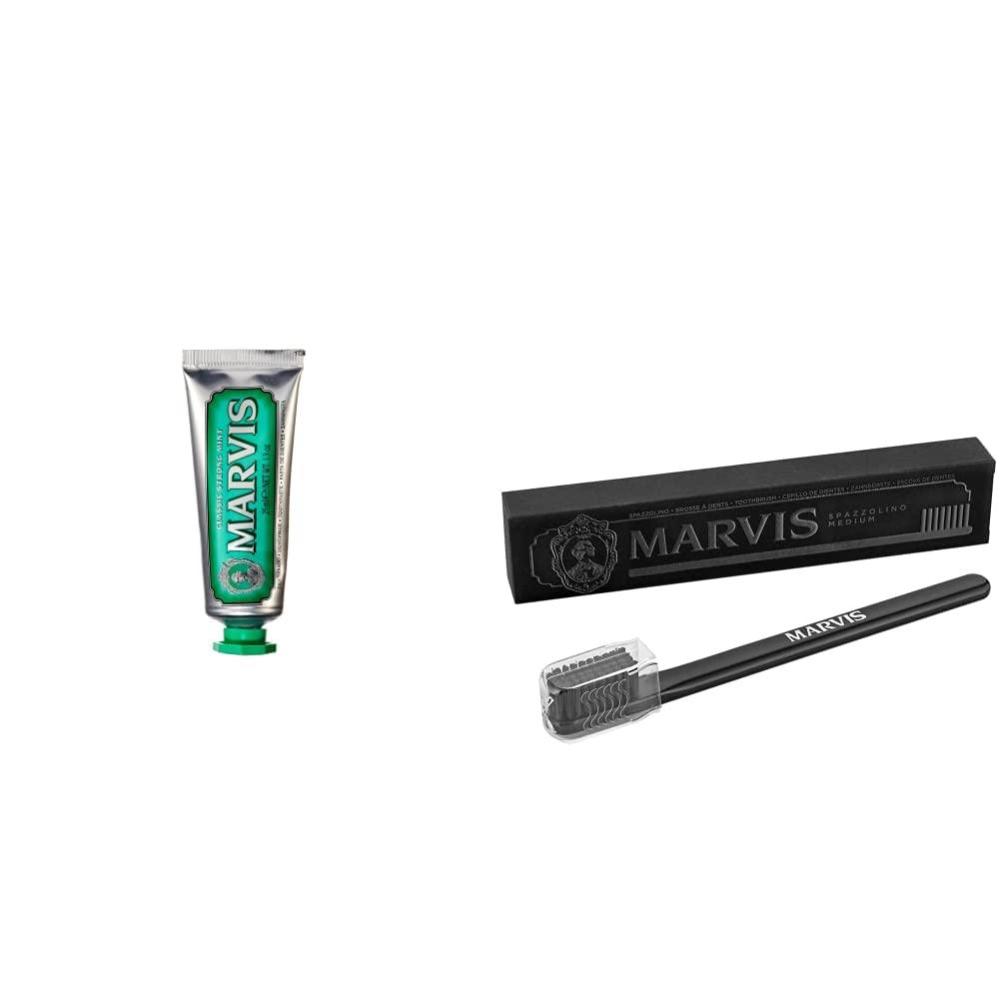 image:imageMarvis TSA Approved Classic Strong Mint Toothpaste 13 oz amp Medium Toothbrush