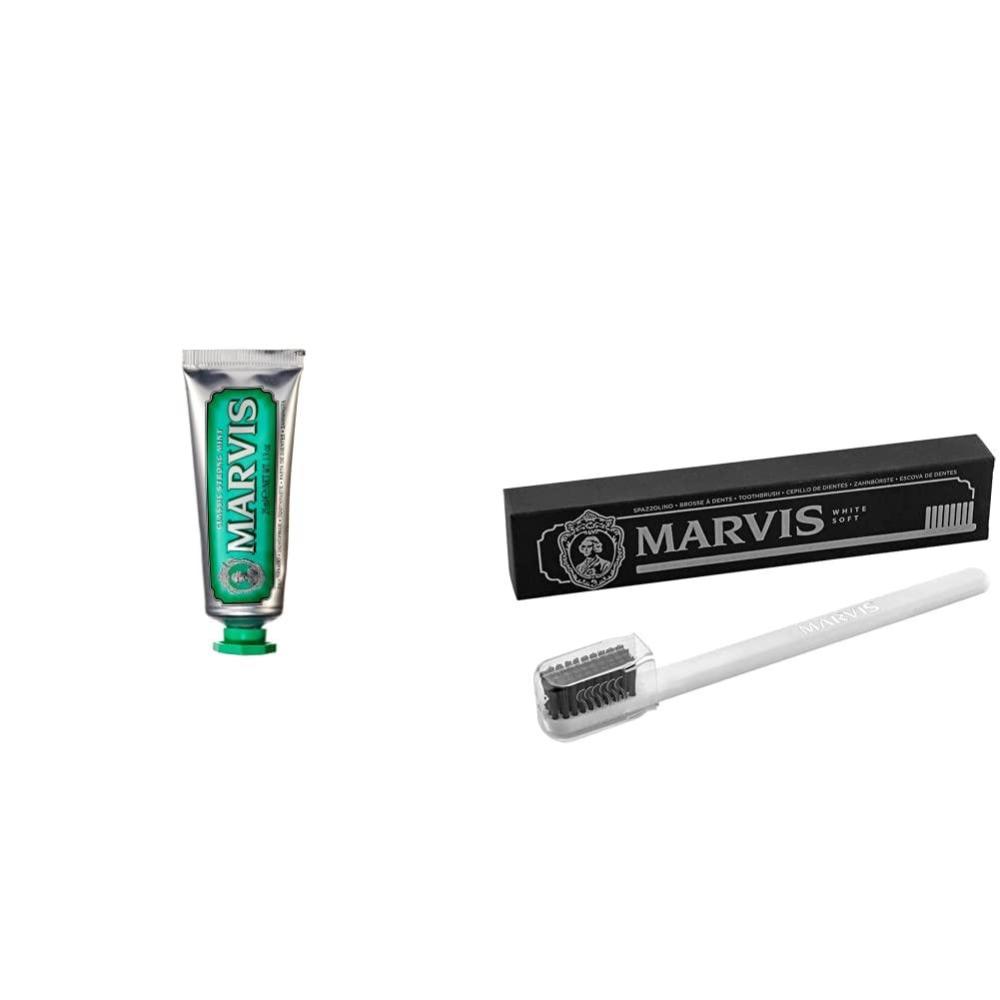 image:imageMarvis TSA Approved Classic Strong Mint Toothpaste 13 oz amp Soft Toothbrush