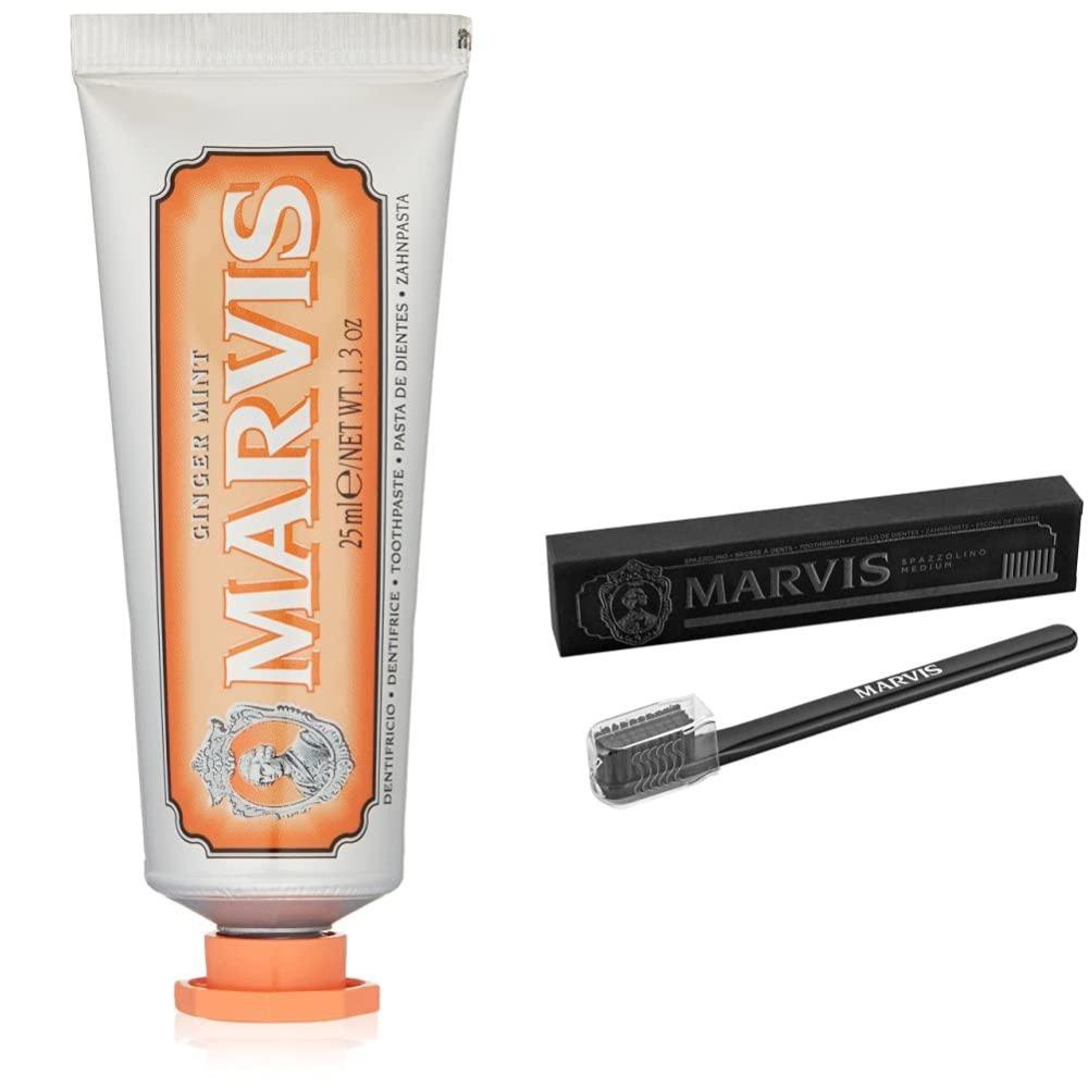 image:imageMarvis TSA Approved Ginger Mint Toothpaste 13 oz amp Medium Toothbrush