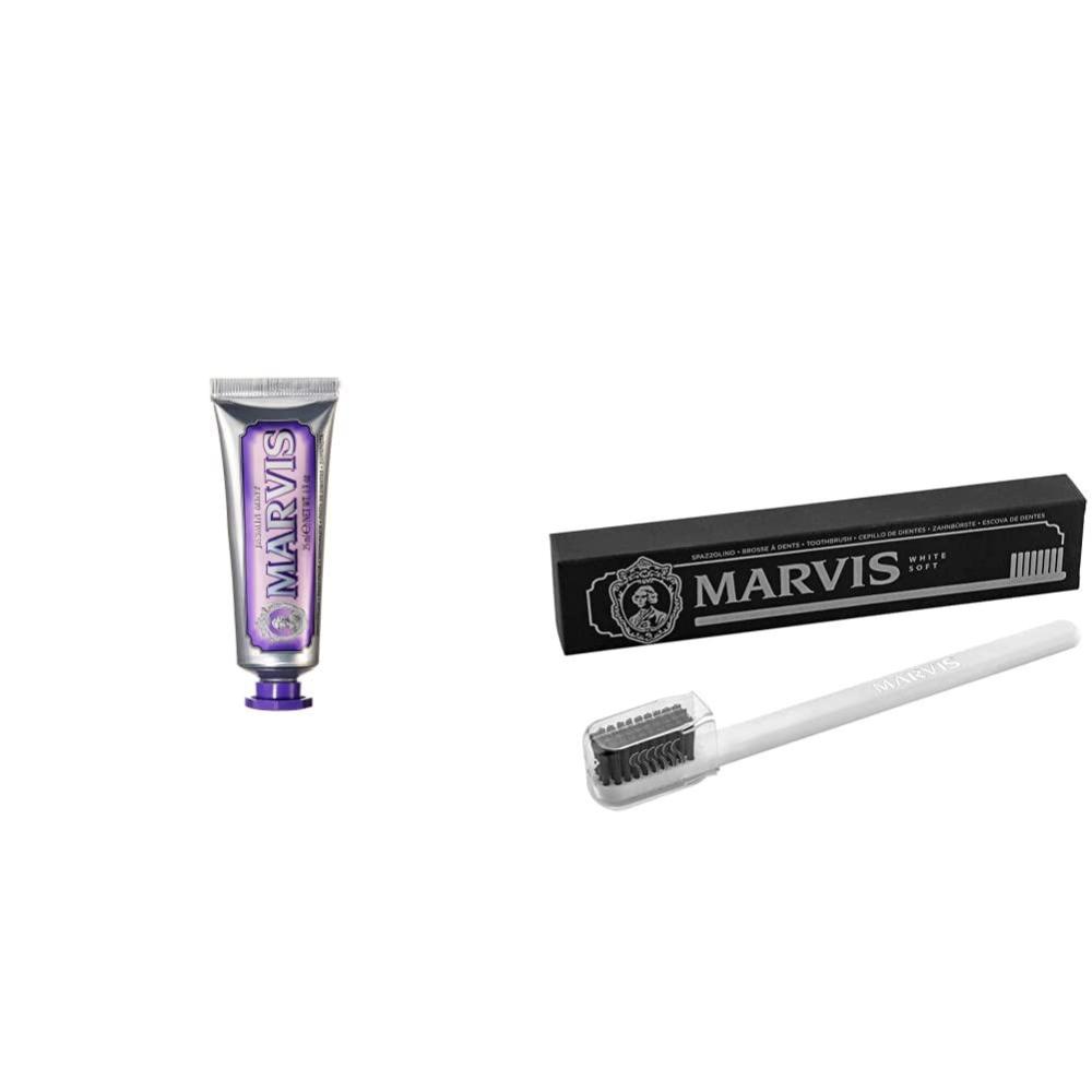 image:imageMarvis TSA Approved Jasmin Mint Toothpaste 13 oz amp Soft Toothbrush