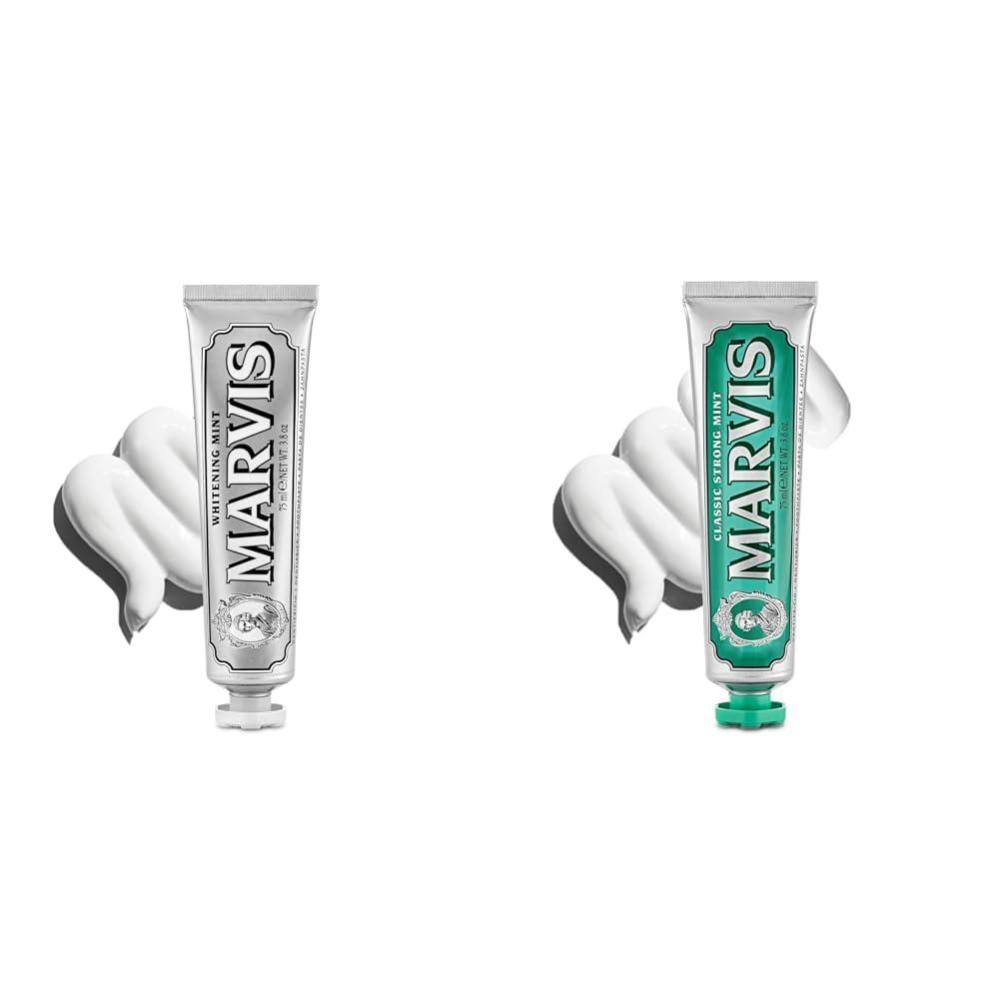 image:imageMarvis Whitening Mint and Classic Strong Mint Toothpaste Set 38 ozWhitening Mint  38 Oz  Classic Strong Mint  38 Oz Toothpaste