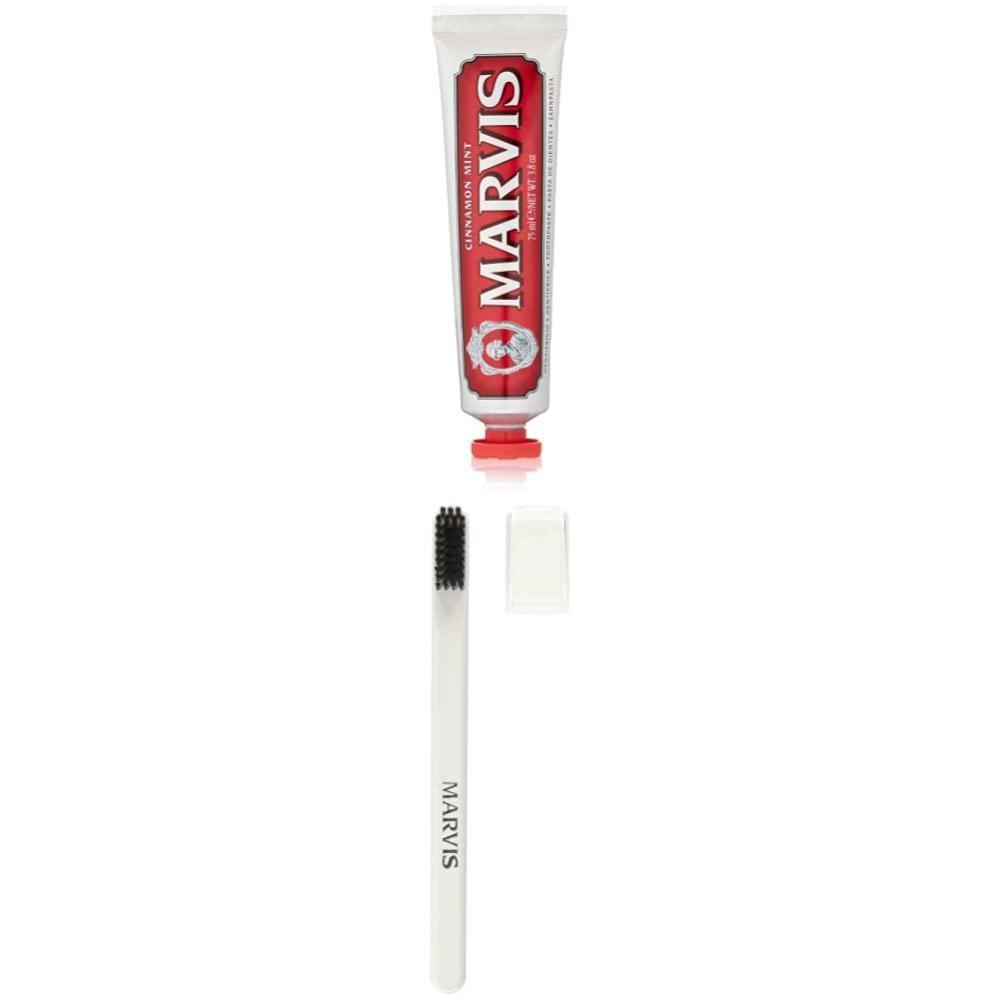 image:imageMarvis Cinnamon Mint Toothpaste 38 oz and Soft Bristle Toothbrush