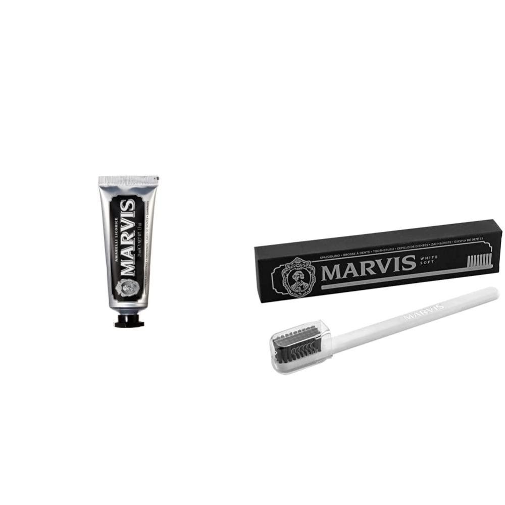 image:imageMarvis TSA Approved Amarelli Licorice Toothpaste 13 oz amp Soft Toothbrush