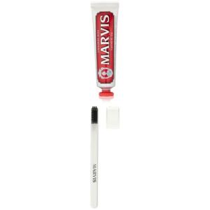 Marvis Cinnamon Mint Toothpaste, 3.8 oz and Soft Bristle Toothbrush