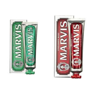 Marvis Classic Strong Mint and Cinnamon Mint Toothpaste Set, 3.8 oz