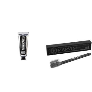 Marvis TSA Approved Amarelli Licorice Toothpaste, 1.3 oz & Medium Toothbrush